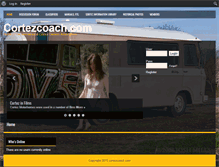 Tablet Screenshot of cortezcoach.com